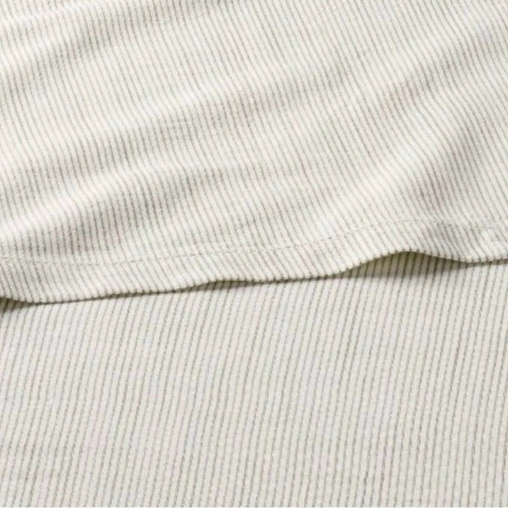 Hearth & Hand QUEEN Lyocell Cotton Linen.Woven Micro Stripe Sheet Set Green NEW